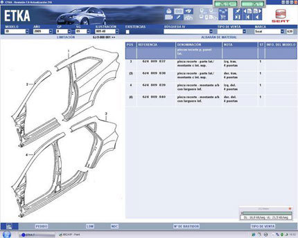 Seat Ibiza 2008 ETKA