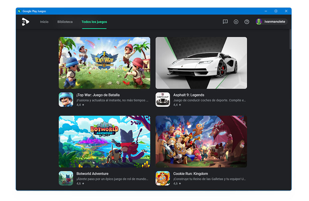 Probamos Google Play Juegos para Windows: jugar a juegos Android en el ...