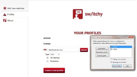 Switchy: cambia entre perfiles de firefox y crea nuevos facilmente