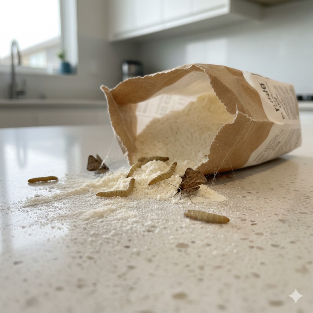 Después de tanta lluvia no quiero que las "polillas de la harina" invadan mi cocina. Qué son y cómo puedes evitarlo 