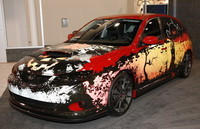 Subaru Impreza WRX disfrazado de Halloween