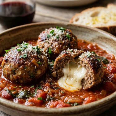 Albóndigas rellenas de queso: la receta clásica con toque de chipotle, cebolla y manchego