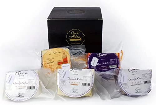 QUESOS LA ALDEA | Caja Regalo de Quesos Variados | 5 Cuñas 