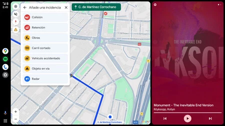 Android Auto 13.3 ベータ版の Google マップ