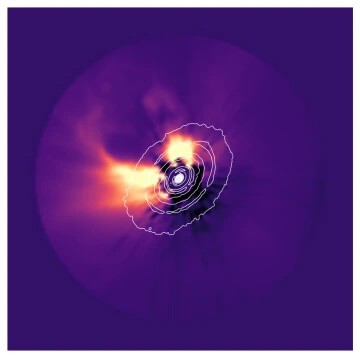Imagen real de un disco protoplanetario orbitando la estrella HL Tauri