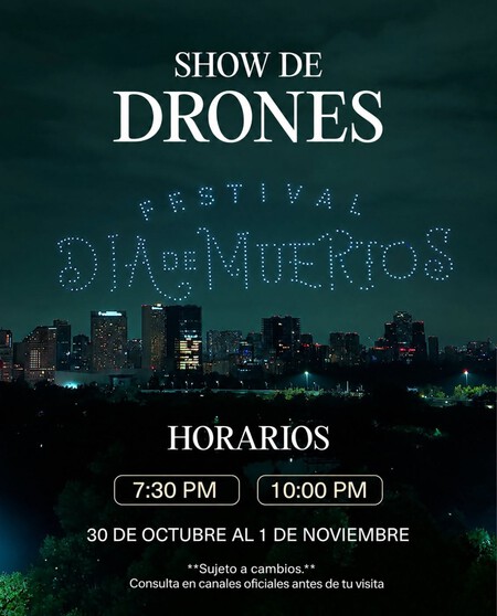 A qué hora es el show de drones por el Día de Muertos en Chapultepec: fechas, horarios para verlo gratis
