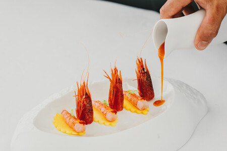 Gamba roja y manga, uno de los platos más originales de Il Bocconcino