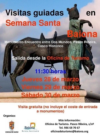 Aprovecha para conocer Baiona con visitas guiadas gratis esta Semana Santa