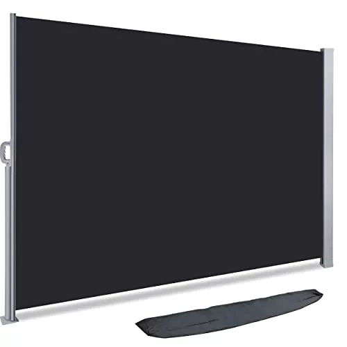 VOUNOT® Toldo Lateral Retráctil, Protege la Privacidad, Protector Solar a Prueba de Viento