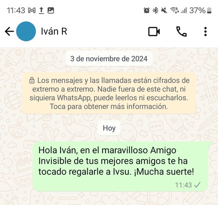 Amigo Invisible Whatsapp