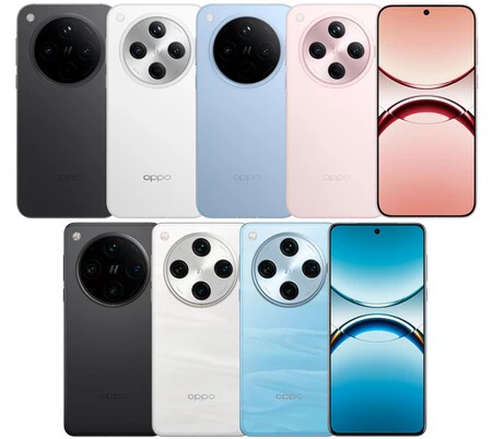 上はOPPO Find X8。以下、OPPO Find X8 Pro