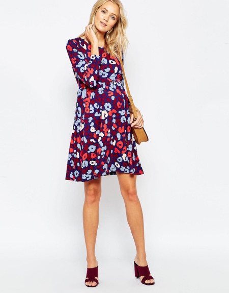 Vestido Asos Maternity Print Animal