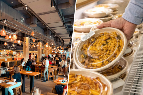 Supermercados espanhóis / Imagem: Mercadona e Simon Karemann (Unsplash)