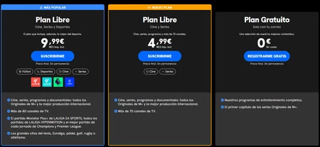 Así quedan los planes de Movistar Plus con la nueva suscripción sin deporte