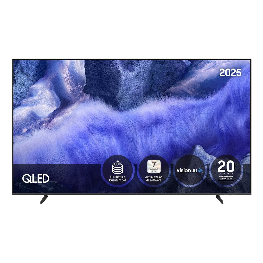 TV 75" QLED QEF1 4K Samsung Vision AI Smart TV 2025
