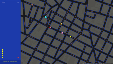 Juega al Pac-Man en el mundo real con Google Maps