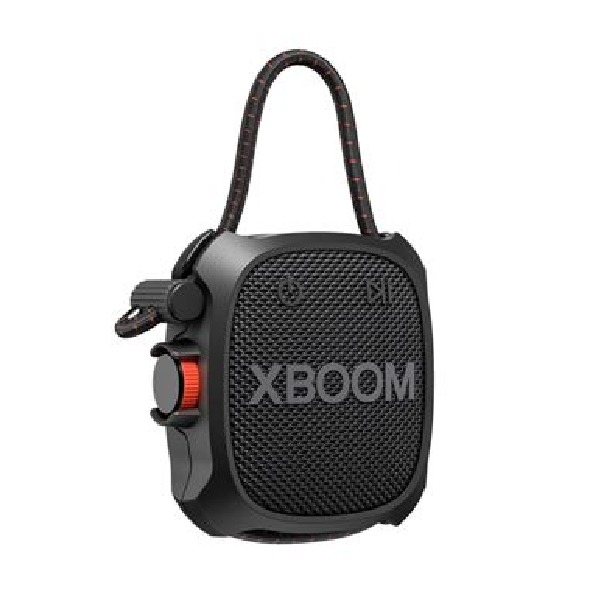 LG - Altavoz portátil LG XBOOM Go XG2QBK, 5W, 10 Horas autonomía, Resistencia IP67 de Grado Militar, a polvo, agua, golpes, temperatura.