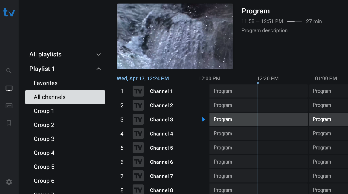 Tivimate Channels