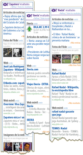 Nuevo Yahoo! oneSearch para móvil