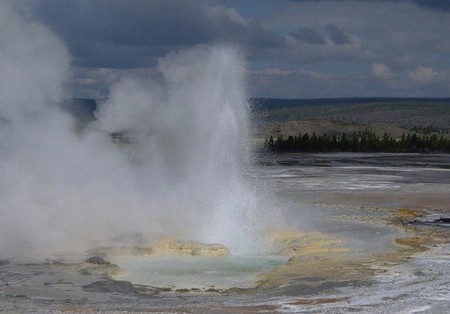 Géiser en Yellowstone