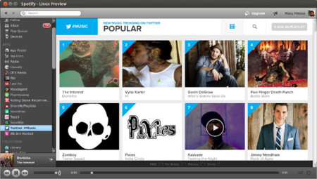 Twitter #music lanza su aplicación para Spotify