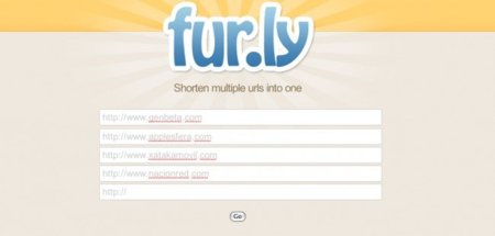 Fur.ly permite agregar varios enlaces en una misma URL corta