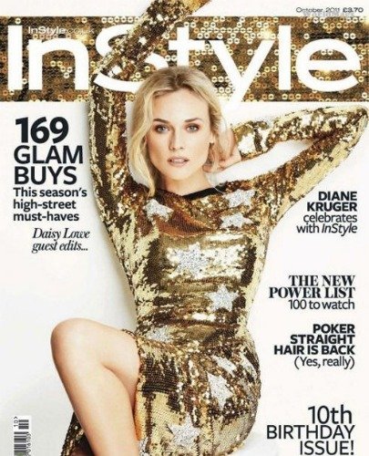 Diane Kruger, divina burbuja de Freixenet en la portada de InStyle