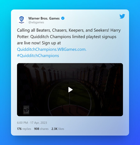 Tweet By Warner Bros Games