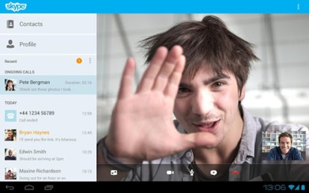 Skype 3.0 mejora en las tabletas Android