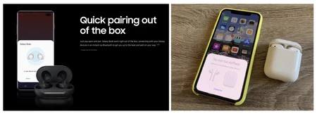 Galaxy Buds のペアリング システムは驚くほど AirPods と似ています。