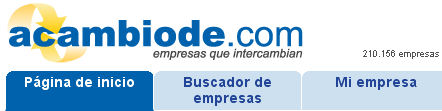 acambiode.com, trueque entre empresas