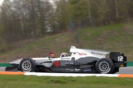Celso Miguez durante los entrenamientos de la AutoGP en Brno