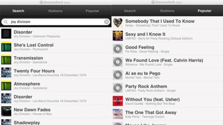 Grooveshark desafía las prohibiciones y presenta su nueva versión móvil en HTML5