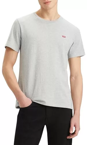 Levi's SS Original Housemark tee Camiseta, Mid Tone Grey Heather Jersey, L para Hombre