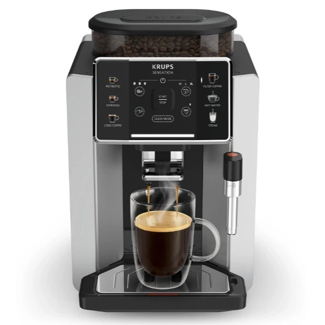 Cafetera superautomática - Krups Sensation C90 EA910E10, 1450 W, 15 bares
