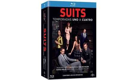 Las cuatro primeras temporadas de Suits en BluRay por 50 euros en Amazon