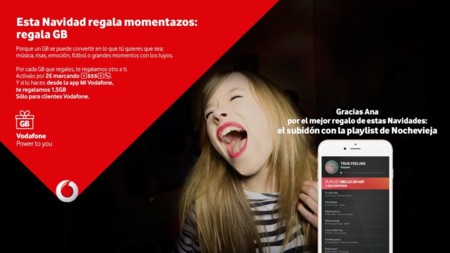 Vodafone te permitirá regalar gigas en navidad: hasta 2.5 GB por 2 euros