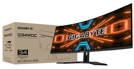 Gigabyte estrena monitor gaming: el G34WQC llega con unas imponentes 34 pulgadas, resolución 1440p y 144 Hz