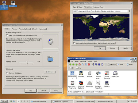 reactos desktop