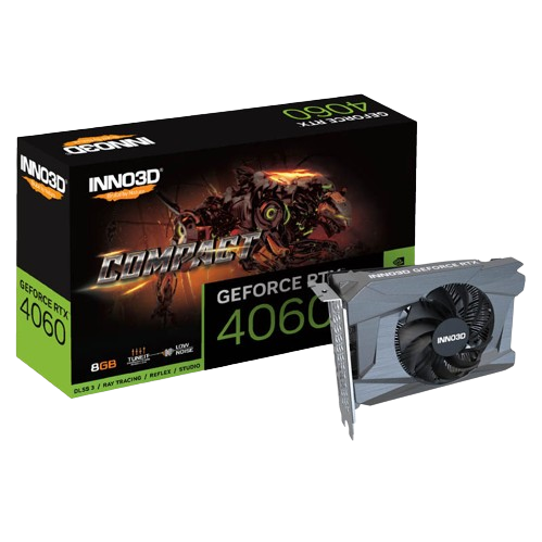 Tarjeta Gráfica INNO3D GeForce RTX 4060 Compact 8GB GDDR6 DLSS3
