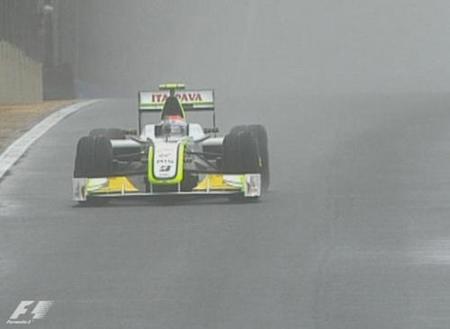 Rubens Barichello se lleva una pole pasada por agua