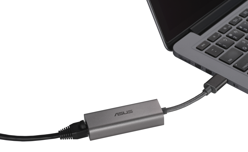 Asus presenta el USB-C2500, un adaptador USB-Ethernet para actualizar tu red cableada a velocidades de hasta 2.500 Mbps