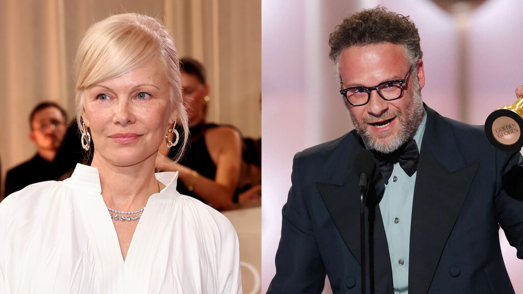 Pamela Anderson dice que se sintió "sucia" al estar junto a Seth Rogen en los Globos de Oro y le exige unas disculpas: "Me molestó"