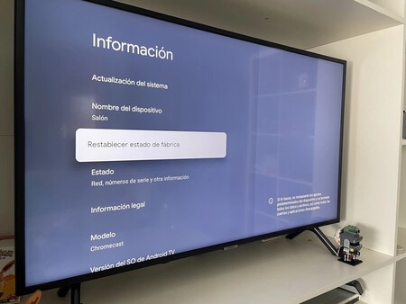 Restablecer Android Tv