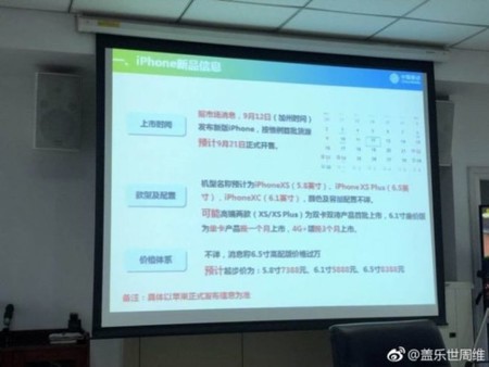 Los nombres 'iPhone XC' y 'iPhone XS' cobran fuerza tras la filtración de un operador chino