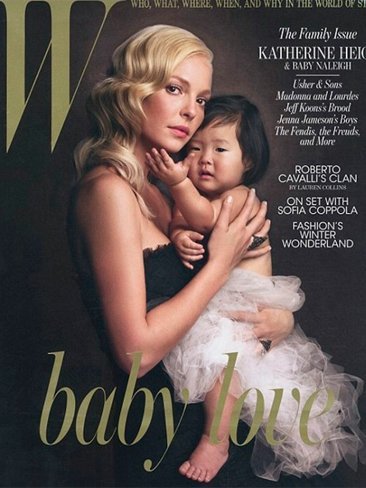 Katherine Heigl, no sin mi hija, en W Magazine