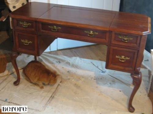 Antes y después: muebles de madera lacados