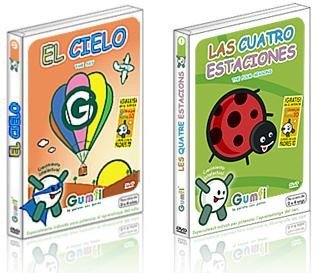 Dvd’s educativos de Gumfi, la pelota con patas