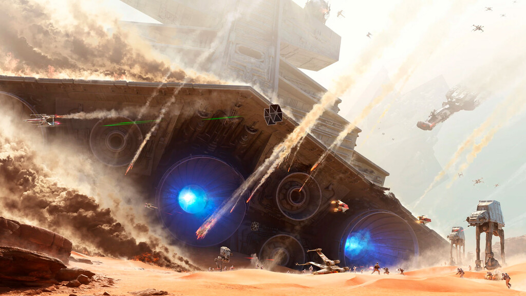 Battlefront II nos mostró de dónde salieron todas las naves estrelladas en Jakku de Star War: El Despertar de la Fuerza Battlefront II nos mostró de dónde salieron todas las naves estrelladas en Jakku de Star War: El Despertar de la Fuerza