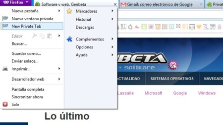 Abre pestañas en modo privado en Firefox dentro de la misma ventana con Private Tab
